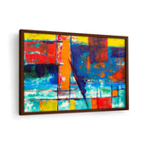 Multicolored Abstract - Framed Canvas