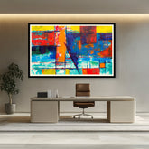 Artist5 - Art - Multicolored Abstract - WALL MOUNT FRAME