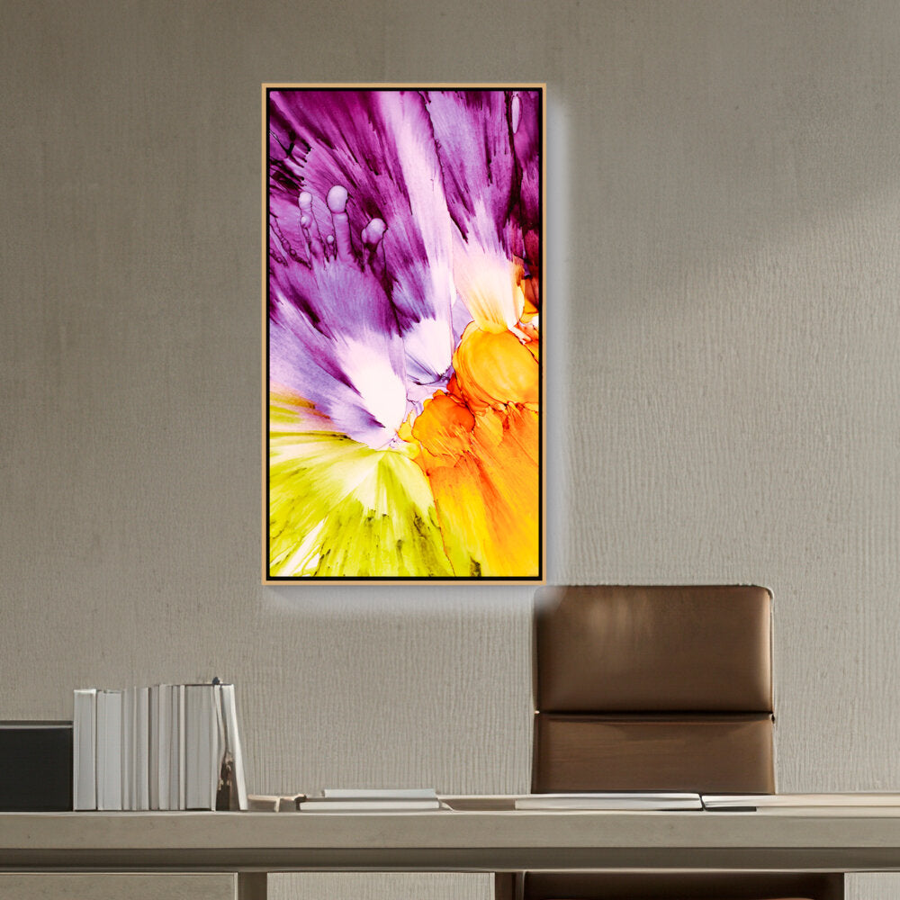 Artist5 - Art - Vibrant Colors Splashed - FLOATING FRAME