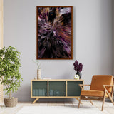 A Floral Artwork. - Framed Canvas