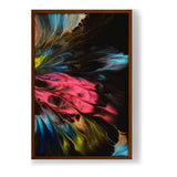 Dynamic Interplay Of Hues - Framed Canvas