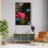 Dynamic Interplay Of Hues - Framed Canvas
