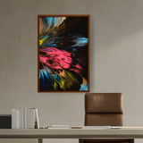 Artist5 - Art - Dynamic Interplay Of Hues - Framed Canvas