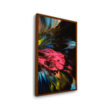 Dynamic Interplay Of Hues - Framed Canvas