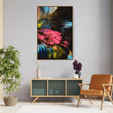 Dynamic Interplay Of Hues - FLOATING FRAME
