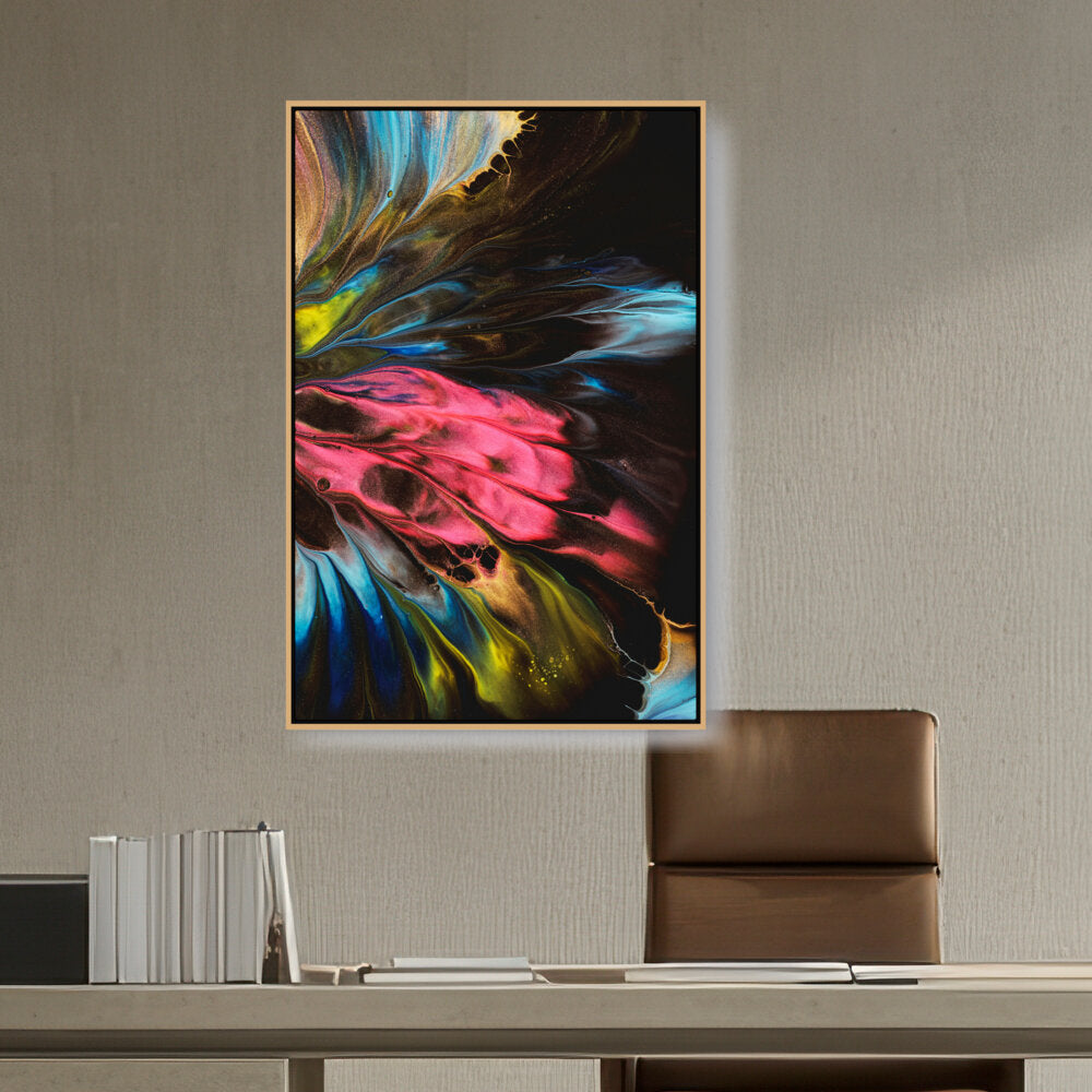 Artist5 - Art - Dynamic Interplay Of Hues - FLOATING FRAME