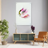 Butterfly Adorned With Flower - Acrylic Wall Photo