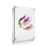 Butterfly Adorned With Flower - Acrylic Wall Photo