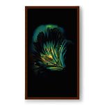 A Flower Illuminated - Framed Canvas