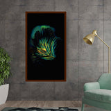 Artist5 - Art - A Flower Illuminated - Framed Canvas