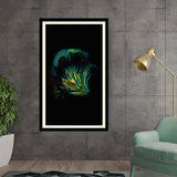 Artist5 - Art - A Flower Illuminated - WALL MOUNT FRAME