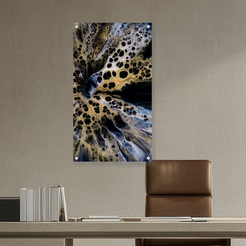 Artist5 - Art - Flower In Black And White - Acrylic Wall Photo