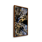 Flower In Black And White - Framed Canvas