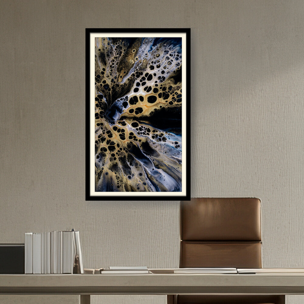 Artist5 - Art - Flower In Black And White - WALL MOUNT FRAME