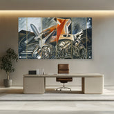 Artist5 - Art - Dive Bomber And Tank - Acrylic Wall Photo