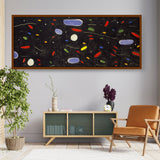 The Song Of The Vowels - Framed Canvas