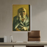 Artist5 - Art - Self Portrait With A Cigarette - FLOATING FRAME
