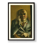 Self Portrait With A Cigarette - WALL MOUNT FRAME