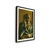 Self Portrait With A Cigarette - WALL MOUNT FRAME