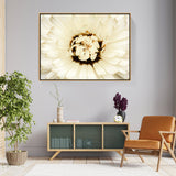 White Flower With Brown Spots - FLOATING FRAME