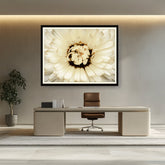 Artist5 - Art - White Flower With Brown Spots - WALL MOUNT FRAME