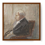 Seated Man - Framed Canvas