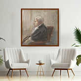 Artist5 - Art - Seated Man - Framed Canvas