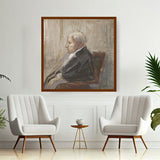Artist5 - Art - Seated Man - Framed Canvas