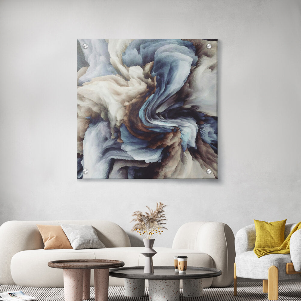 Artist5 - Art - Blue And White - Acrylic Wall Photo