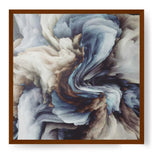 Blue And White - Framed Canvas
