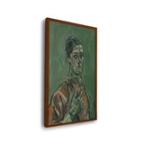 Portrait Of Oskar Kokoschka - Framed Canvas