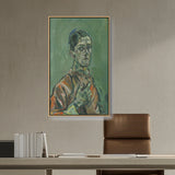 Artist5 - Art - Portrait Of Oskar Kokoschka - FLOATING FRAME