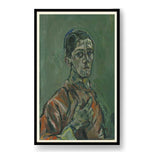 Portrait Of Oskar Kokoschka - WALL MOUNT FRAME