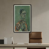Artist5 - Art - Portrait Of Oskar Kokoschka - WALL MOUNT FRAME