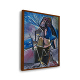 At Work - Framed Canvas