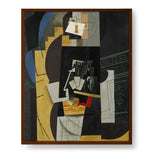 The Card Players - Framed Canvas