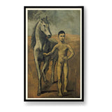 Boy Leading A Horse - WALL MOUNT FRAME