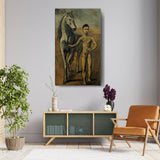 Boy Leading A Horse - Wall Canvas