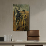 Artist5 - Art - Boy Leading A Horse - Wall Canvas