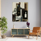 Glass, Guitar, And Bottle - Acrylic Wall Photo