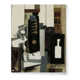 Glass, Guitar, And Bottle - Acrylic Wall Photo