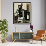 Glass, Guitar, And Bottle - WALL MOUNT FRAME