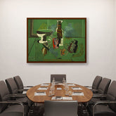 Artist5 - Art - Green Still Life - Framed Canvas