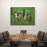 Artist5 - Art - Green Still Life - FLOATING FRAME