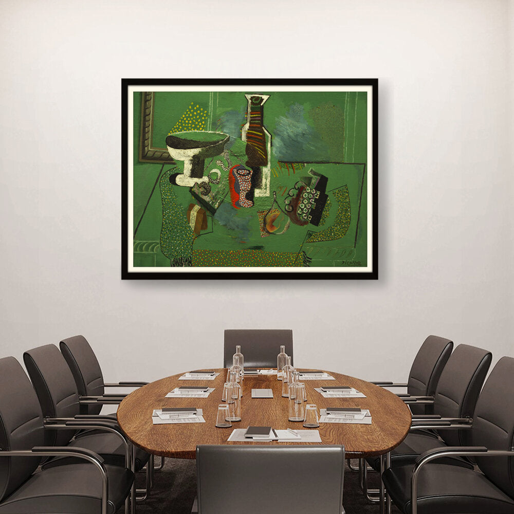 Artist5 - Art - Green Still Life - WALL MOUNT FRAME