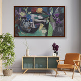 Night Fishing At Antibes - Framed Canvas