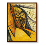 Head Of A Sleeping Woman - Framed Canvas