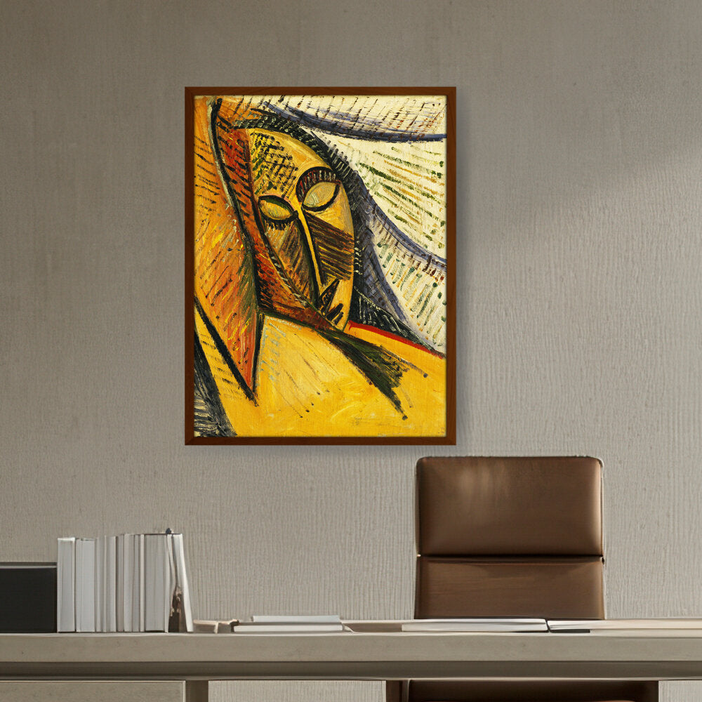 Artist5 - Art - Head Of A Sleeping Woman - Framed Canvas