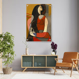 Seated Woman - Acrylic Wall Photo