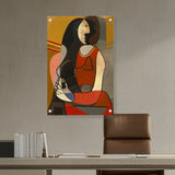 Artist5 - Art - Seated Woman - Acrylic Wall Photo